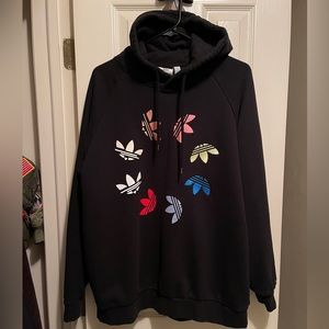 Adidas Adicolor Shattered Trefoil BLACK Hoodie Sweatshirt